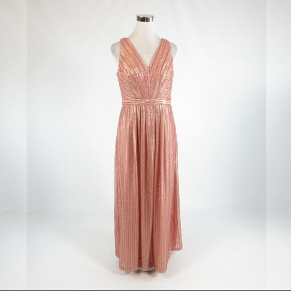Pink WEDDINGTON WAY sleeveless maxi dress 10 - Picture 1 of 8